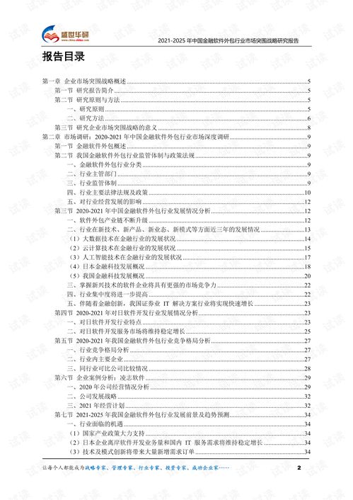金融軟件外包行業市場分析與突圍策略研究 2021-2025年展望